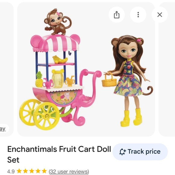 Enchantimals 🍍🧃Fruit Cart with Shopkins 🍦Peppa Mint Ice Cream Cart - Picture 10 of 11